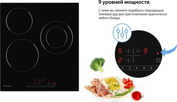 Электрическая варочная панель Weissgauff HV 431 B