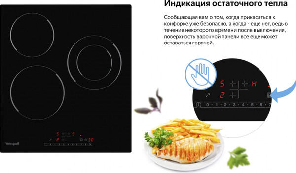 Электрическая варочная панель Weissgauff HV 431 B