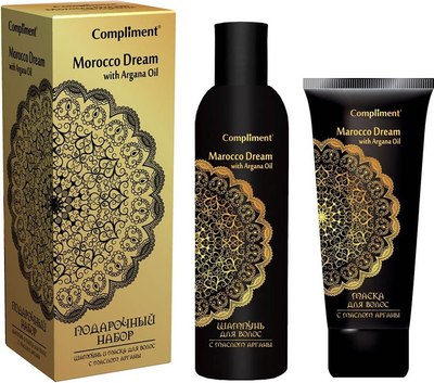 

Набор косметики для волос, Argana Hamam №128 Morocco Dream Шампунь 250мл+Маска 200мл
