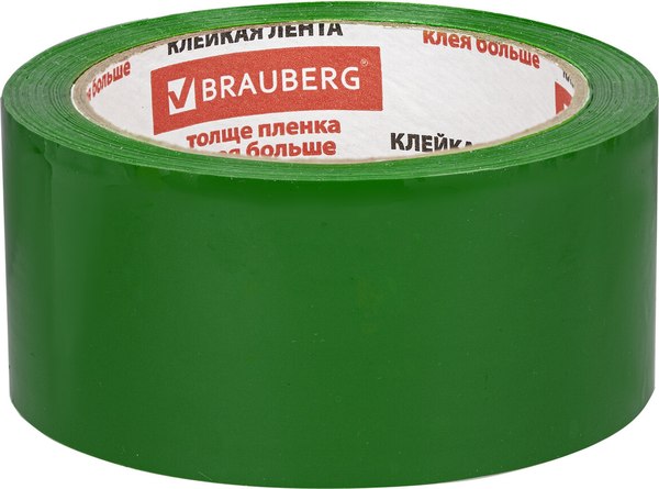 Скотч Brauberg Упаковочный / 440073 (зеленый)