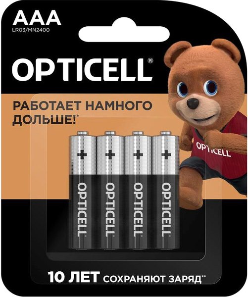Комплект батареек Opticell Basic LR03 AAA 5051002 (4шт)