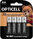 Комплект батареек Opticell Basic LR6 AA 5051001 (4шт) - 