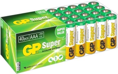

Комплект батареек, Super Alkaline 24A LR03 AAA / GP 24A-B40