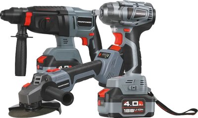 

Набор электроинструмента, УШМ MKDGA-18V, MKDTW-18V / E0095