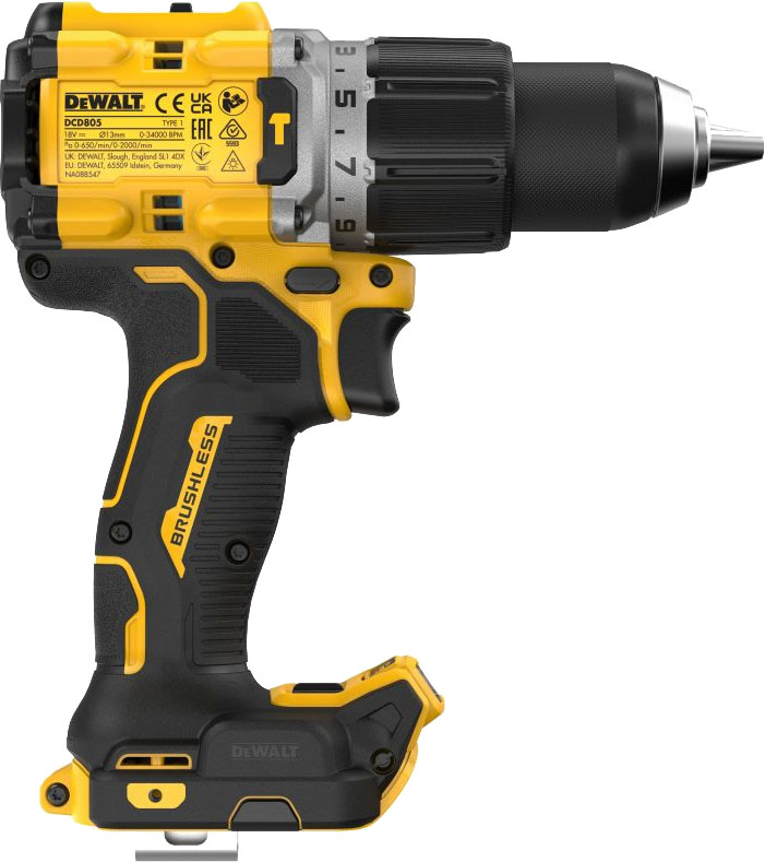 Профессиональная дрель-шуруповерт DeWalt DCD805P2T