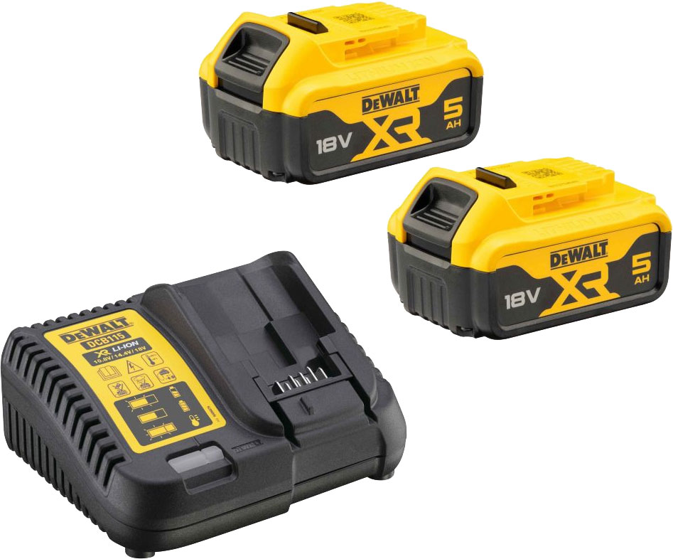 Набор аккумуляторов для электроинструмента DeWalt DCB115+ аккумуляторы DCB184 / DCB115P2