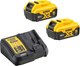 Набор аккумуляторов для электроинструмента DeWalt DCB115+ аккумуляторы DCB184 / DCB115P2 - 