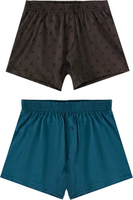 Комплект мужских трусов Mark Formelle 411152-2 (р.106-116, мечи на коричневом/темный сланец) -