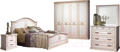 Комплект мебели для спальни ФорестДекоГрупп Бьянка-4К (светлый)