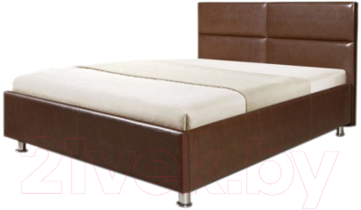 Полуторная кровать Мебель-Парк Линда 200x140 (коричневый)