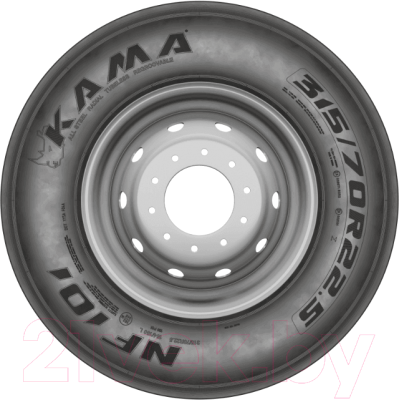Грузовая шина KAMA NF 101 315/70R22.5 154/150L Рулевая
