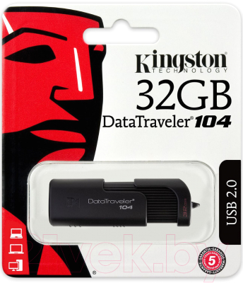 Usb flash накопитель Kingston DataTraveler 104 32GB (DT104/32GB)