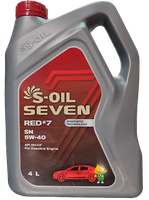 Моторное масло S-Oil Seven Red №7 SN 5W40 / E107649 (4л) - 