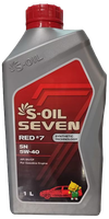 Моторное масло S-Oil Seven Red №7 SN 5W40 / E107652 (1л) - 