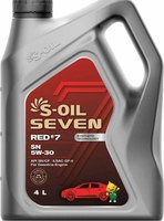 Моторное масло S-Oil Seven Red №7 SN 5W30 / E107658 (4л) - 