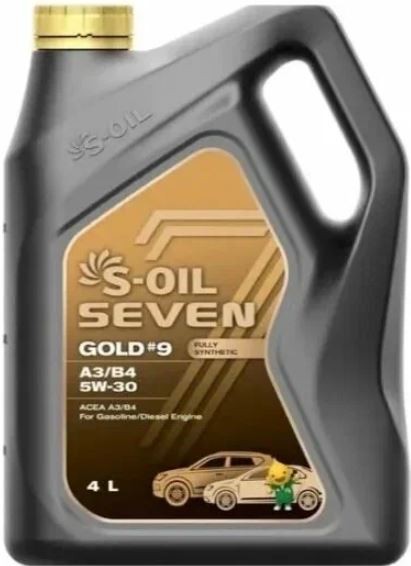 Моторное масло S-Oil Seven Gold №9 A3/B4 5W30 / E107773 (4л)