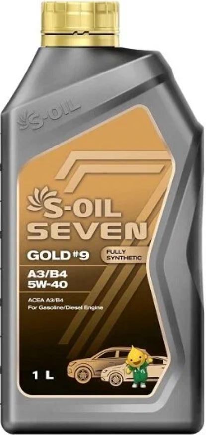 Моторное масло S-Oil Seven Gold №9 A3/B4 5W40 / E108221 (1л)