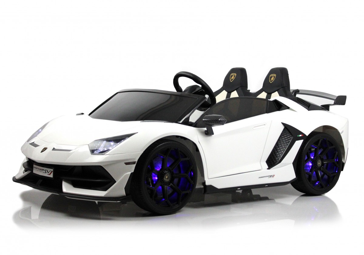 Детский автомобиль RiverToys Lamborghini Aventador SVJ A111MP (белый)