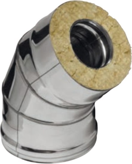 Поворот дымохода Ferrum 135° 430/1.0мм Ф150х210 / f4155