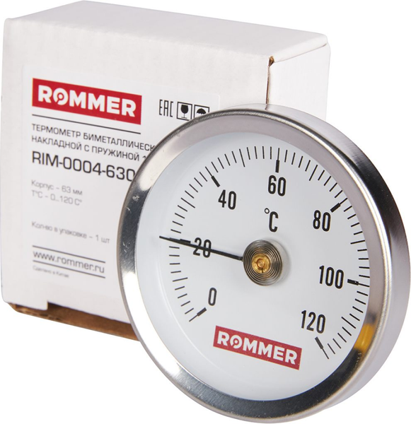 Термометр биметаллический Rommer RIM-0004-630015