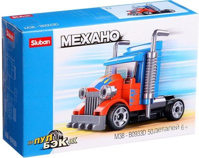 Конструктор инерционный Sluban Механо. Грузовик M38-B0933D / 9019829 (50эл) - 