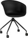 Кресло офисное Stool Group Libra / SL-7040ZB (пластик белый/экокожа черный) - 