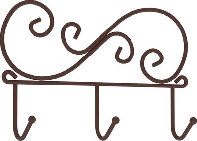 Вешалка для одежды ЗМИ Кружева 3 / ВН 275 (коричневый) -