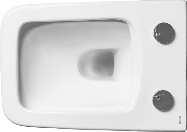 Унитаз подвесной с инсталляцией Saniteco KW-9004W + AM101/1120 + M71-BL-01