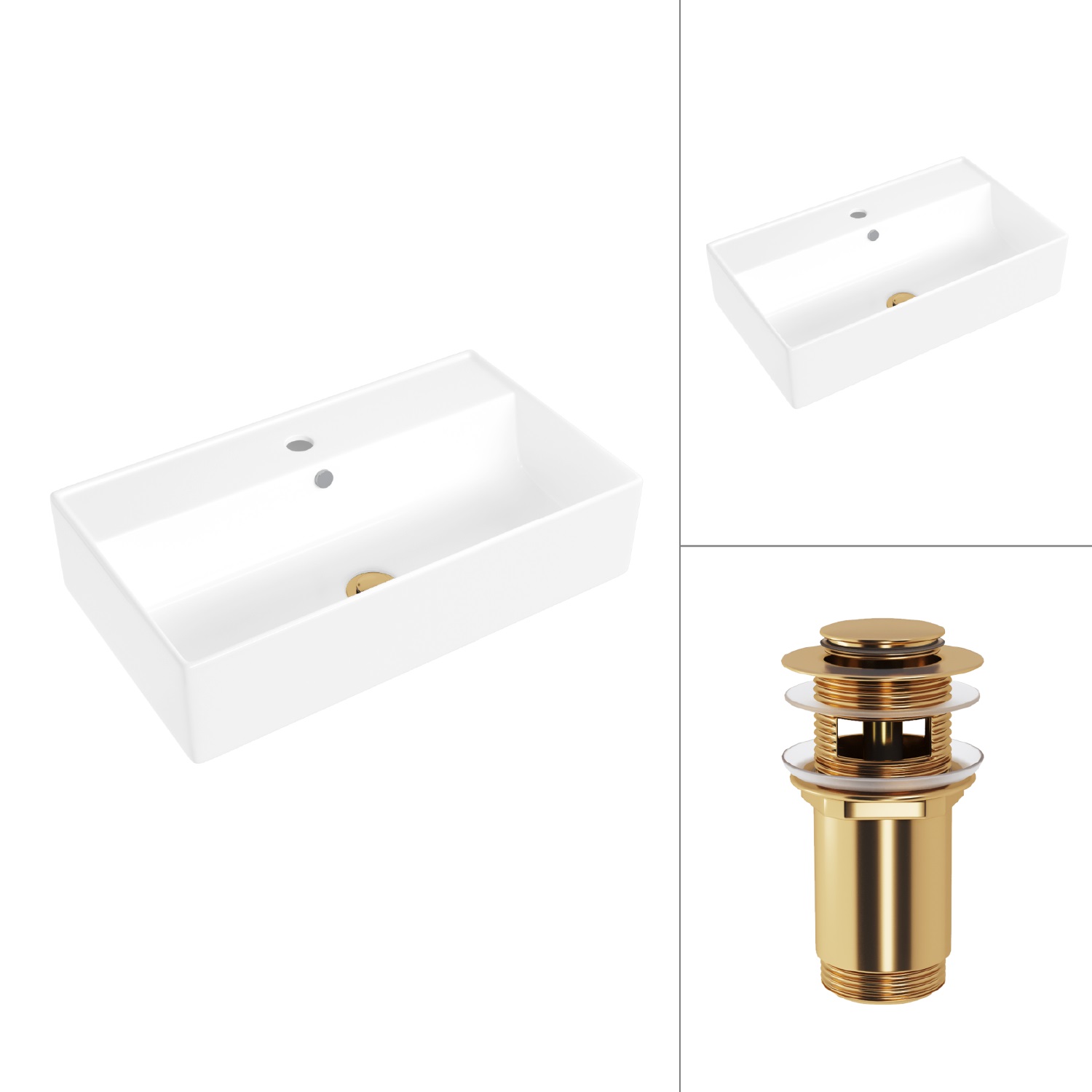 Умывальник Lauter 21855 + клапан 21190G