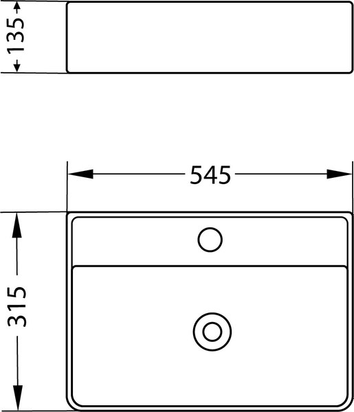 Умывальник Lauter 21855 + клапан 21190B