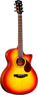 Акустическая гитара Kepma F0-GA Top Gloss BS / A147048 (вишневый санберст) - 