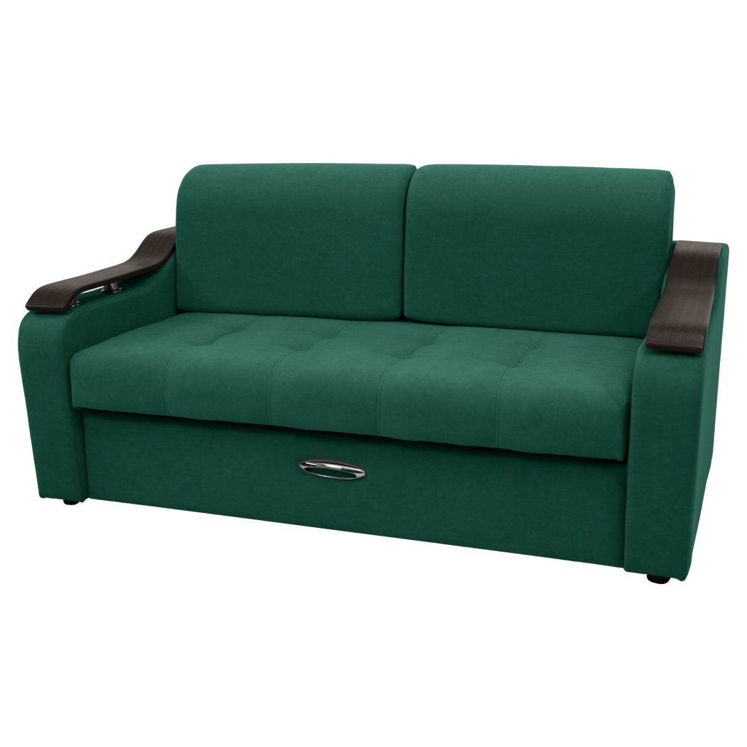 Диван Сириус Лидер-4 НПБ 185x110 (Eva 30 велюр зеленый)
