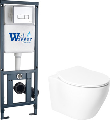 

Унитаз подвесной с инсталляцией, KW-99046 + 410 + 410 SE CR