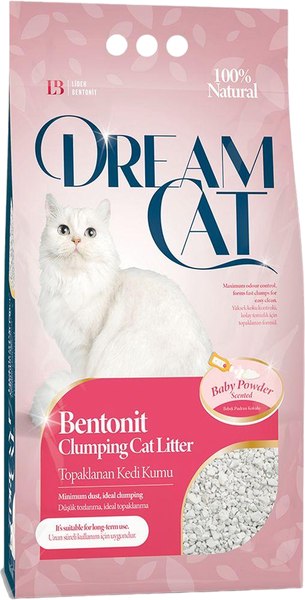 Наполнитель для туалета Dream Cat Бентонитовый Baby Pouder (20л)