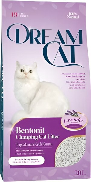 Наполнитель для туалета Dream Cat Бентонитовый Лаванда (20л)
