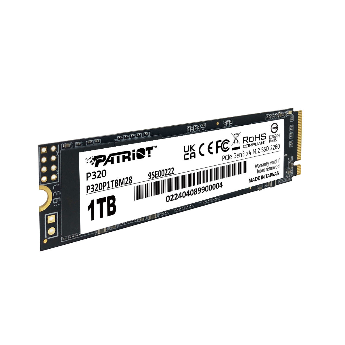 SSD диск Patriot P320 1TB M2 (P320P1TBM28)