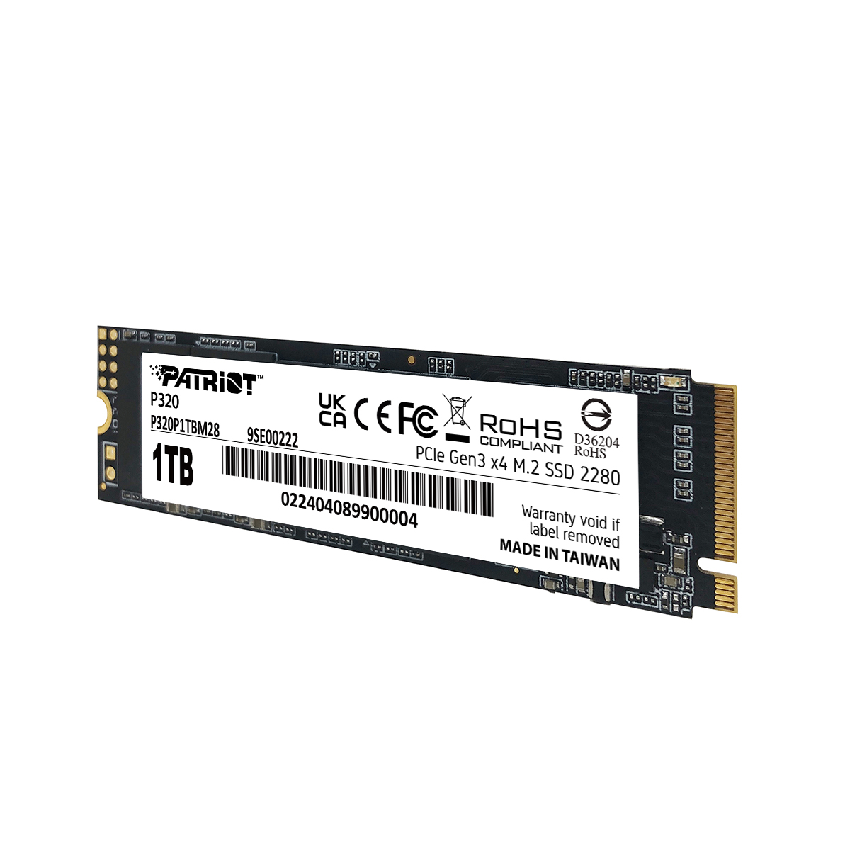 SSD диск Patriot P320 1TB M2 (P320P1TBM28)