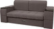 Диван Сириус Лидер-13 ППУ 215x110 (Eva 06 велюр темно-серый) -