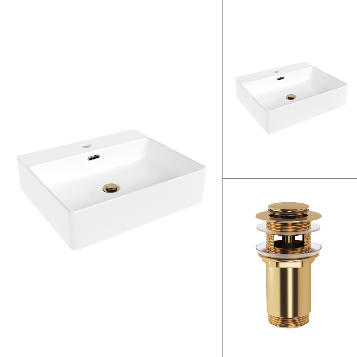 Умывальник Lauter 21478 + клапан 21190G