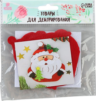 Набор для творчества Школа талантов Елочное украшение Дед мороз с елочкой / 3555008 - 
