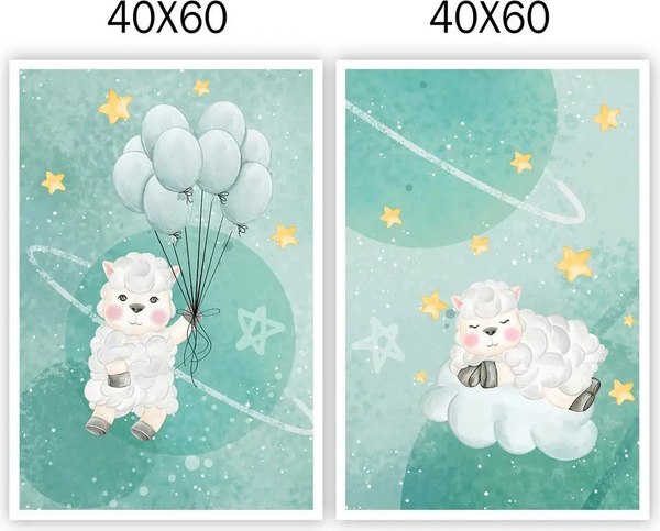 Постеры Citydecor Овечки 27 (2шт, 40x60)