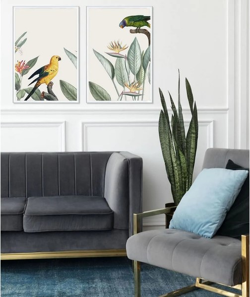 Постеры Citydecor Попугайчики 7 (2шт, 40x60)