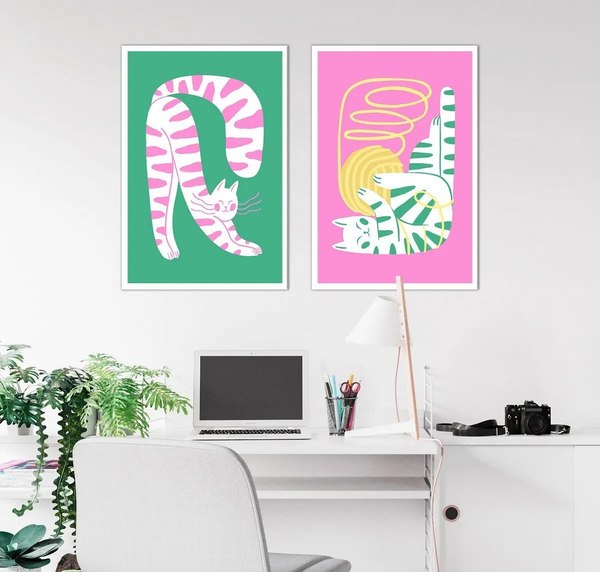 Постеры Citydecor Котик 10 (2шт, 40x60)