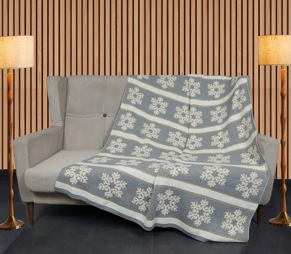Плед Arya Bright Snowflake 127x152