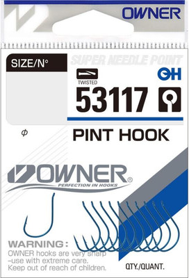 Набор крючков рыболовных Owner Pint Hook blue №4 / 53117-04 (10шт) - 