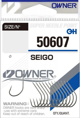 Набор крючков рыболовных Owner Seigo nickel №12 / 50607-12 (14шт) -