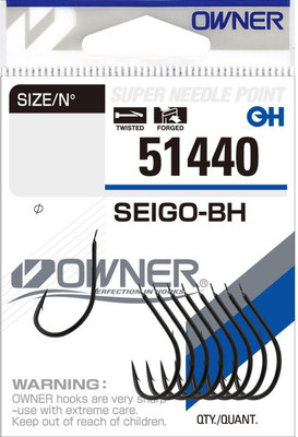 Набор крючков рыболовных Owner Seigo-BH BC №10 / 51440-10 (12шт) - 
