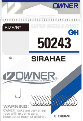Набор крючков рыболовных Owner Sirahae white №20 / 50243-20 (18шт) -