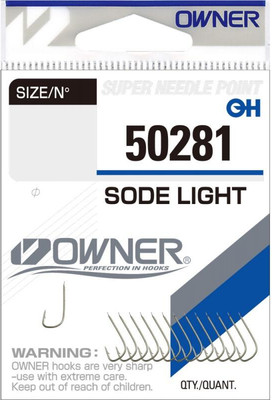 Набор крючков рыболовных Owner Sode Light brown №15 / 50281-15 (14шт) -