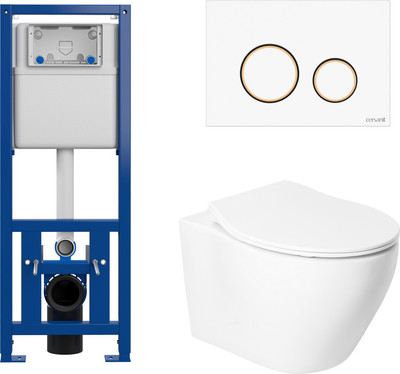 

Унитаз подвесной с инсталляцией, KW-99046 + 63535 + S-IN-MZ-LINK_PRO